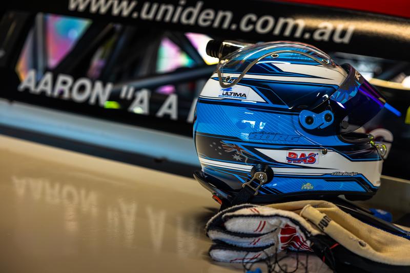 Aaron's helmet